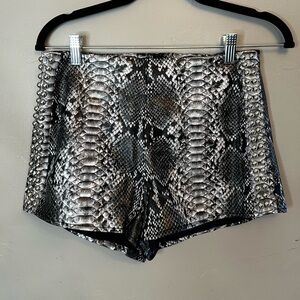 Nasty gal snakeskin shorts